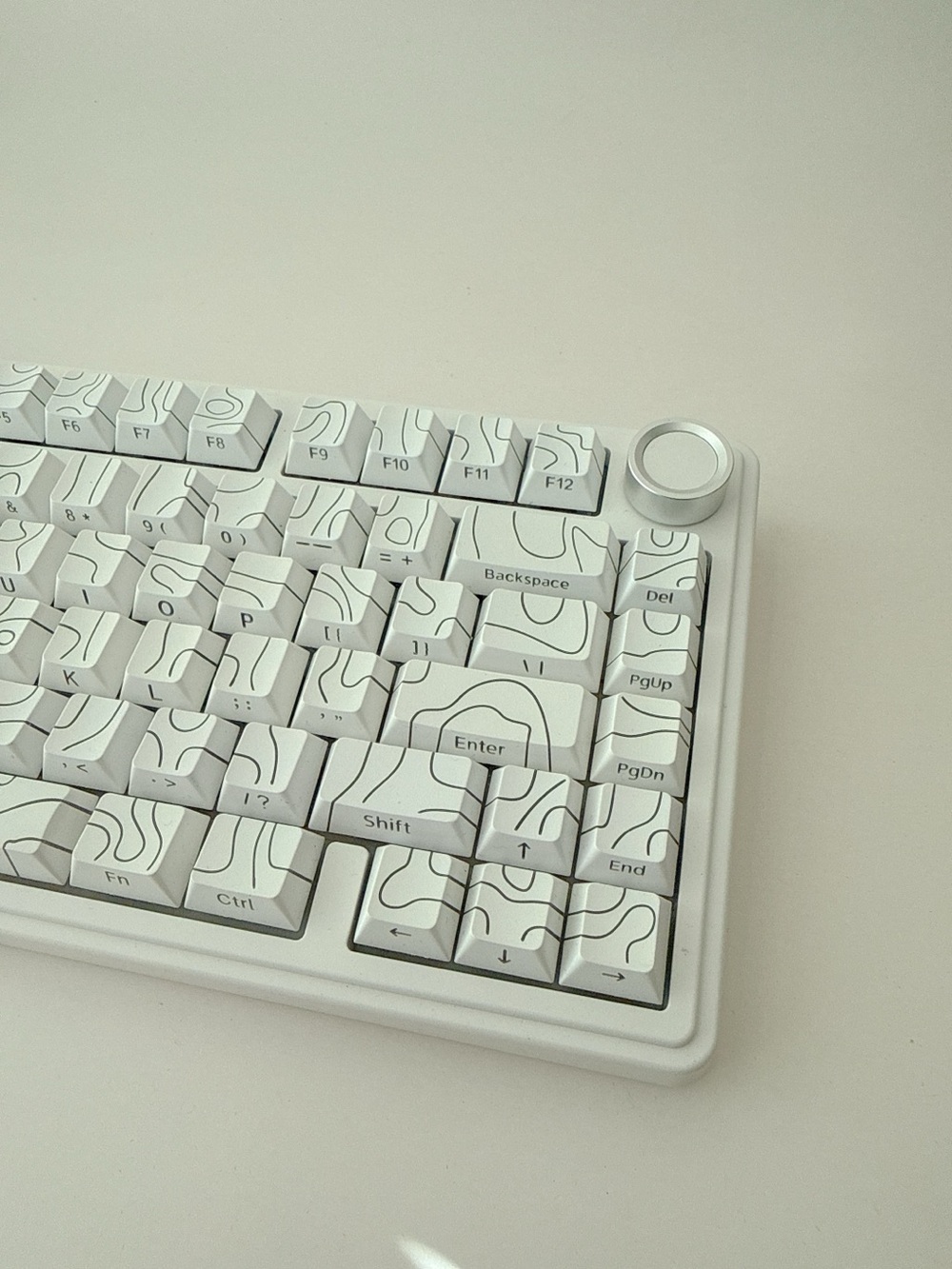 Aula F75 pro line White Wireless Keyboard – Creamy Sound, RGB Backlight